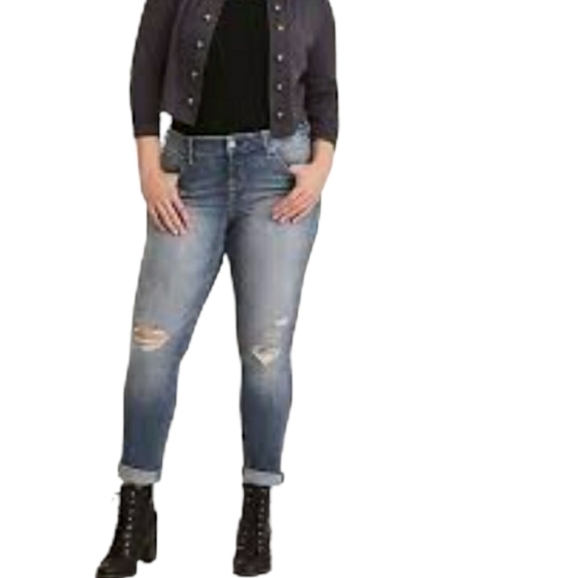 torrid Denim - 𝅺torrid PREMIUM STRETCH SKINNY JEAN - DISTRESSED -  Women's
